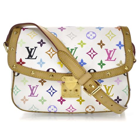 lv solange|LOUIS VUITTON Monogram Multicolor Sologne White.